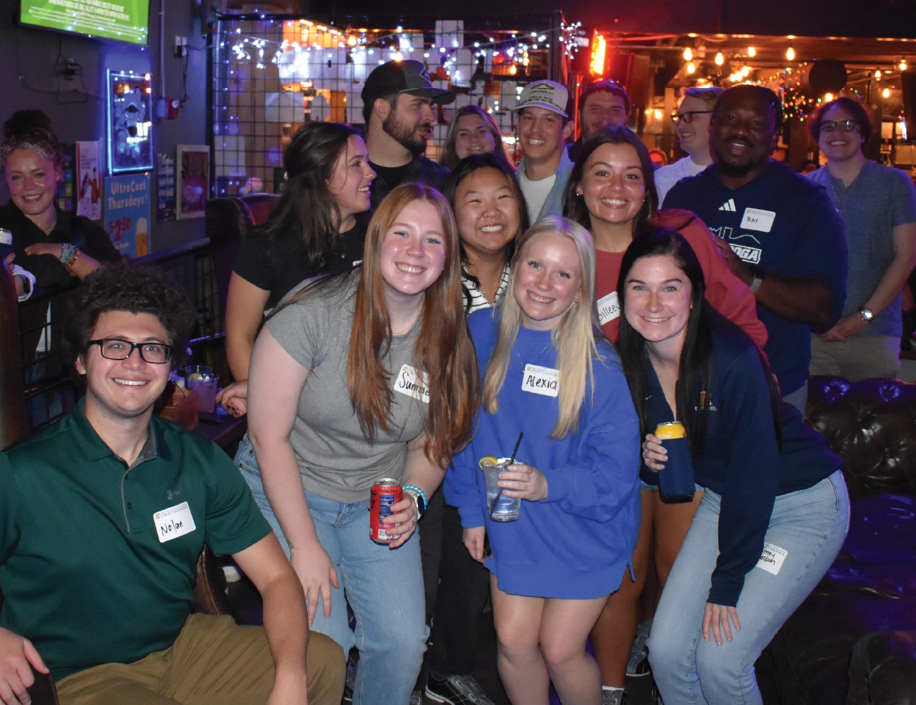 UTC alumni enjoying the Tap Party.